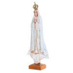 PANNA MÁRIA FATIMSKÁ - 76 cm (kryštálové oči, brokát, Portugalsko)